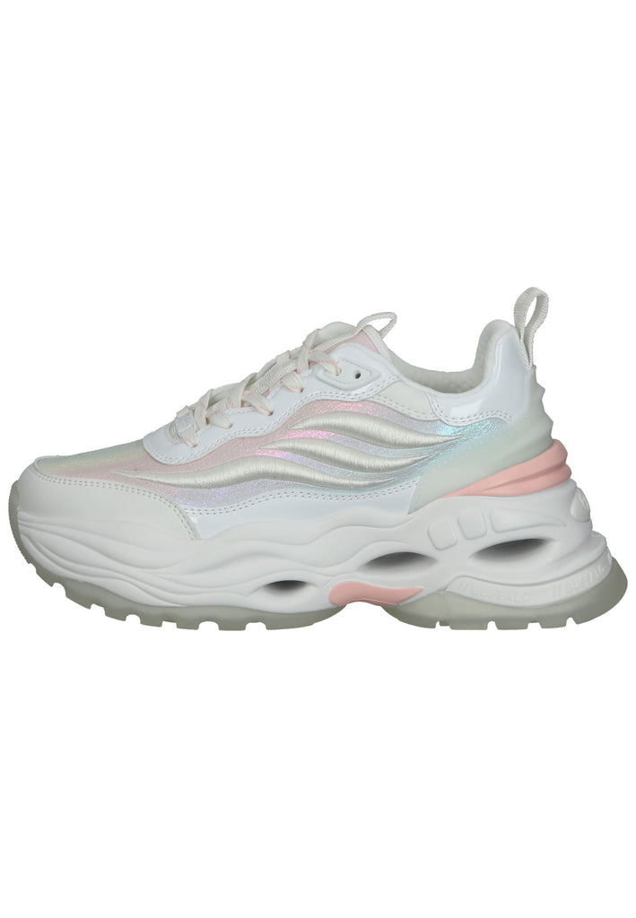 Sneaker Buffalo Sneaker Lederimitat/Textil Weiß/Rosa