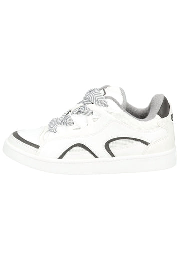 Sneaker Buffalo Sneaker Lederimitat/Textil Weiß/Schwarz