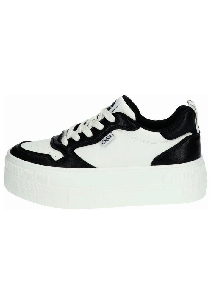Sneaker Buffalo Sneaker Lederimitat Weiß/Schwarz