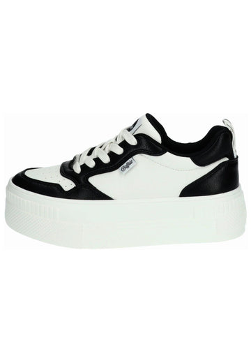 Sneaker Buffalo Sneaker Lederimitat Weiß/Schwarz