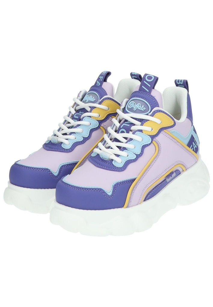 Buffalo Sneaker Lederimitat Lila/Blau