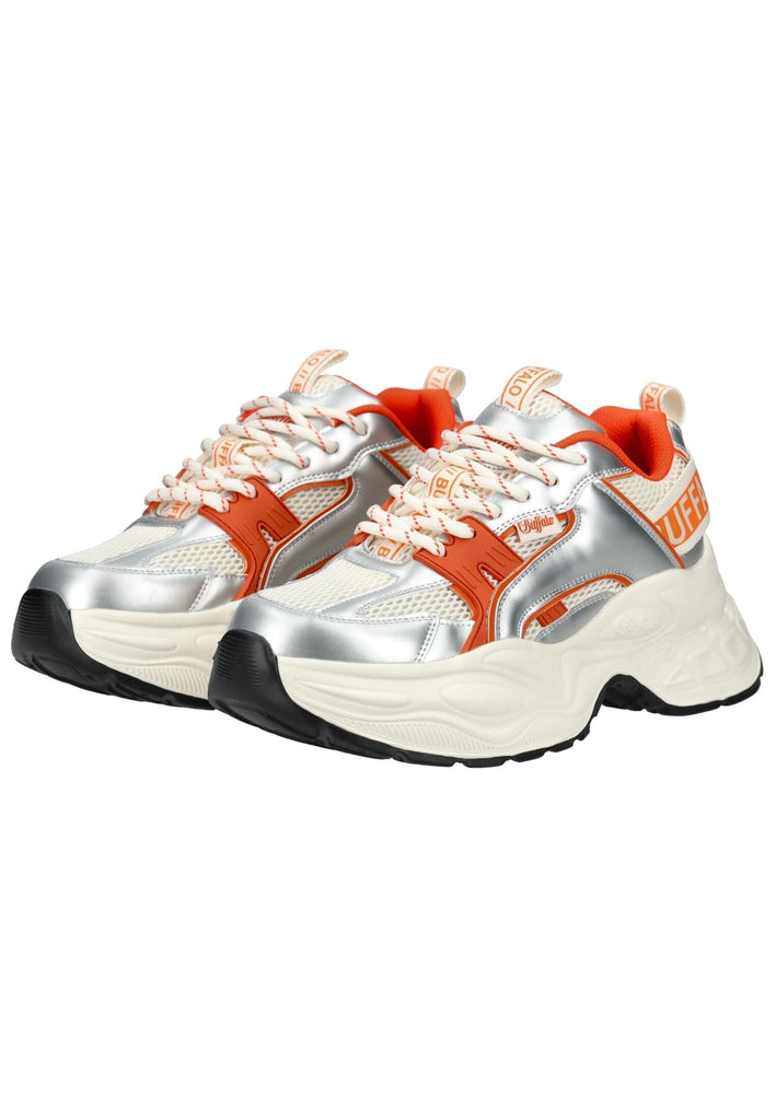 Buffalo Sneaker Lederimitat/Mesh Beige/Orange