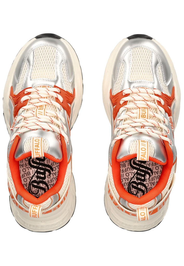 Buffalo Sneaker Lederimitat/Mesh Beige/Orange