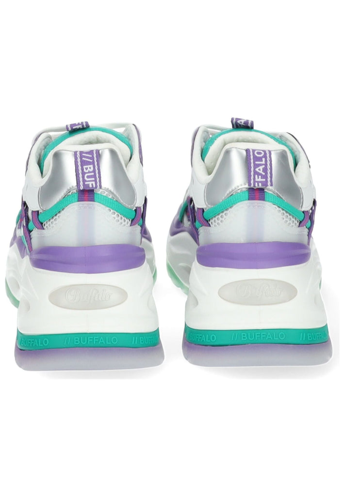 Buffalo Sneaker Lederimitat/Mesh Grün/Kombi