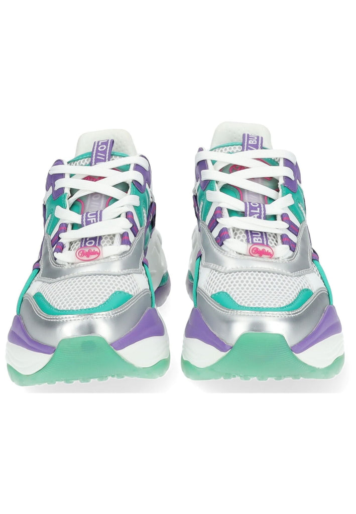 Buffalo Sneaker Lederimitat/Mesh Grün/Kombi