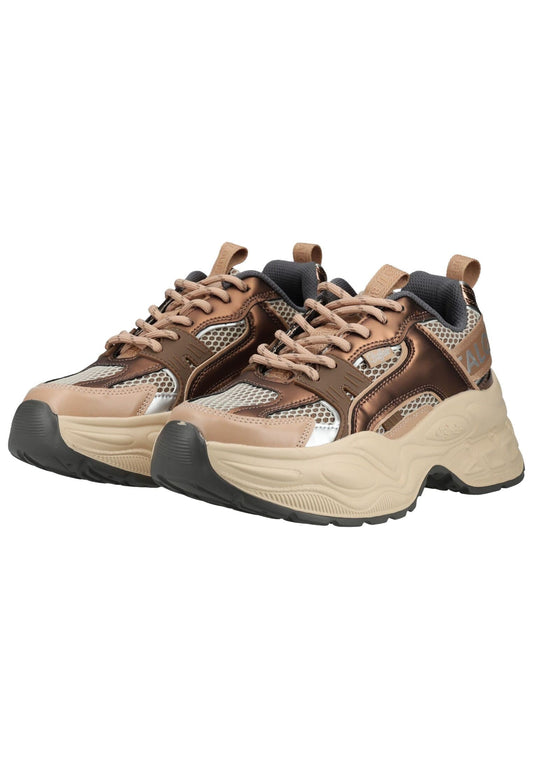 Buffalo Sneaker Lederimitat/Mesh Kupfer