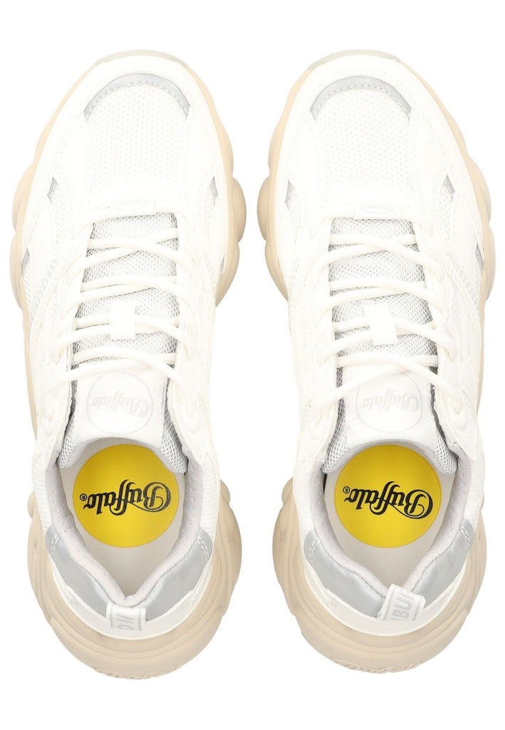 Buffalo Sneaker Lederimitat/Mesh Weiß/Grau