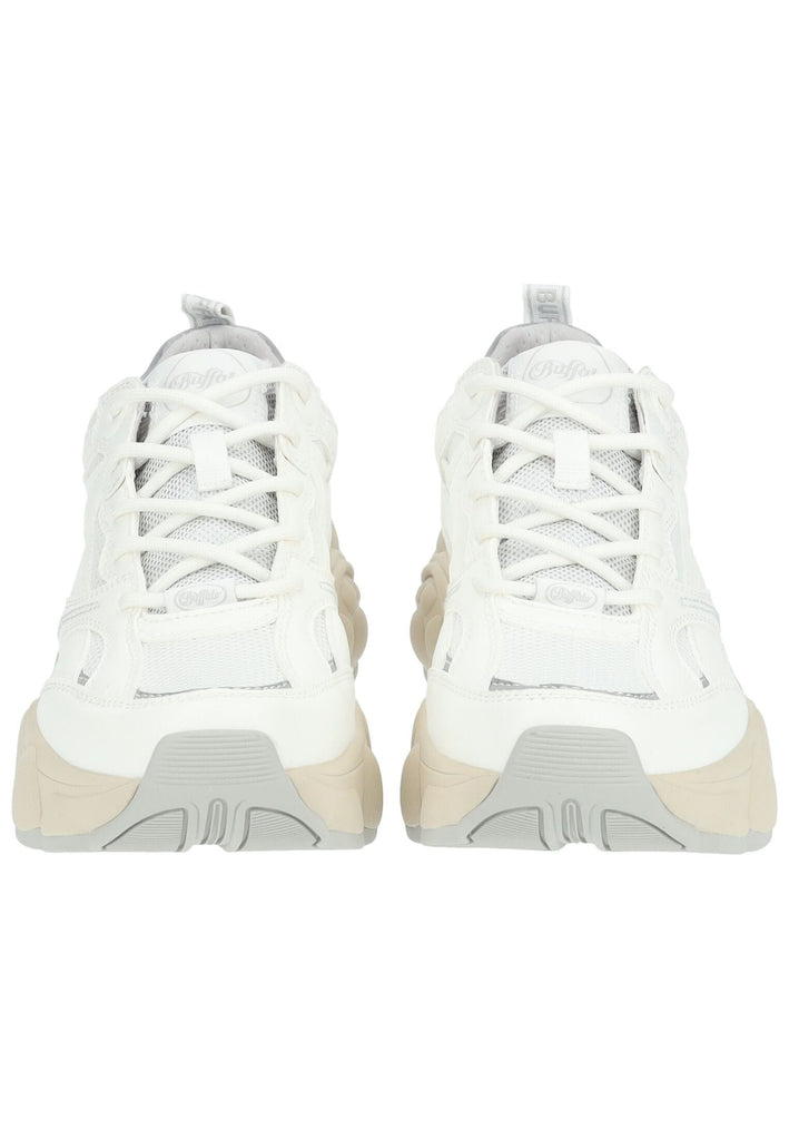 Buffalo Sneaker Lederimitat/Mesh Weiß/Grau