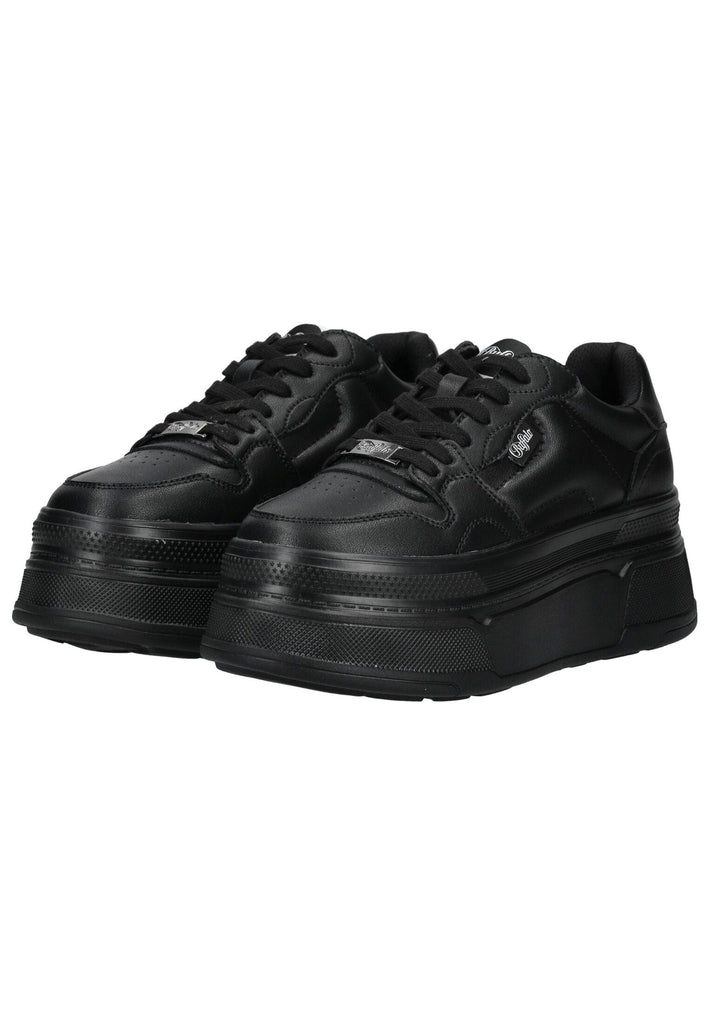Buffalo Sneaker Lederimitat Schwarz