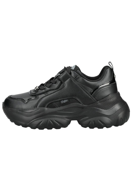 Buffalo Sneaker Lederimitat Schwarz