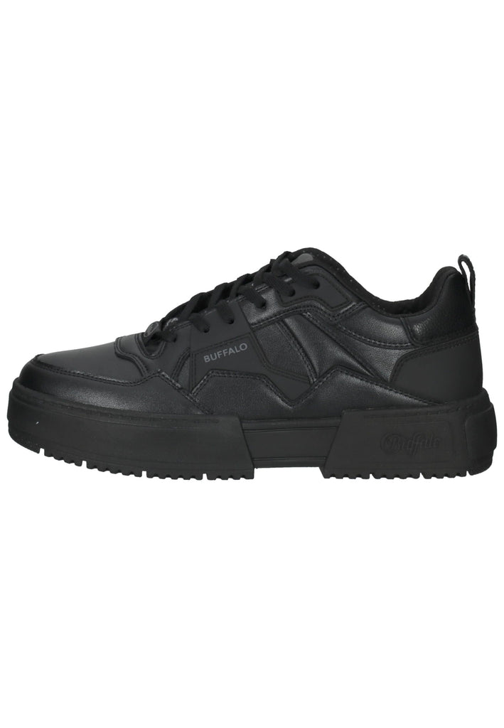 Buffalo Sneaker Lederimitat Schwarz/Schwarz