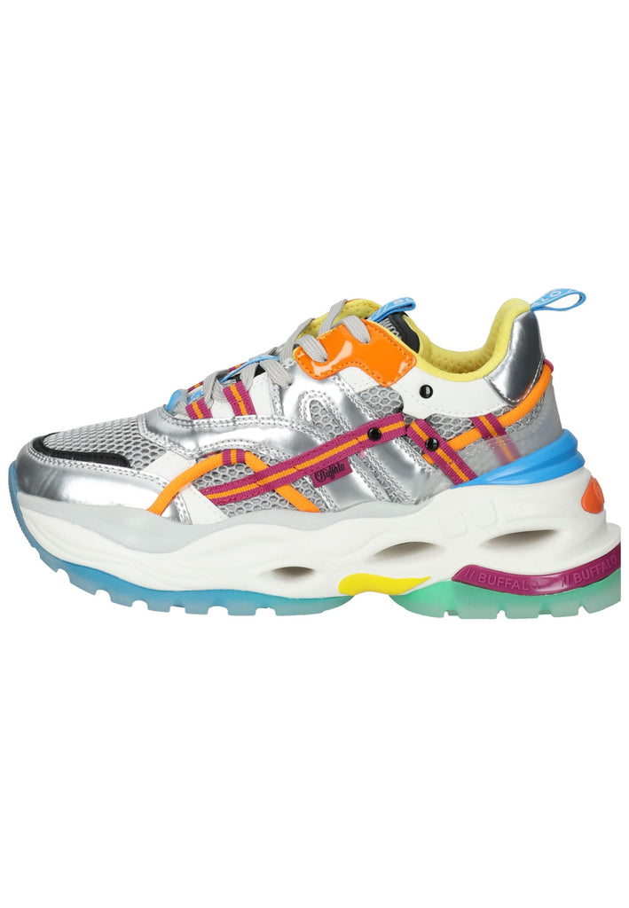 Buffalo Sneaker Lederimitat Silber