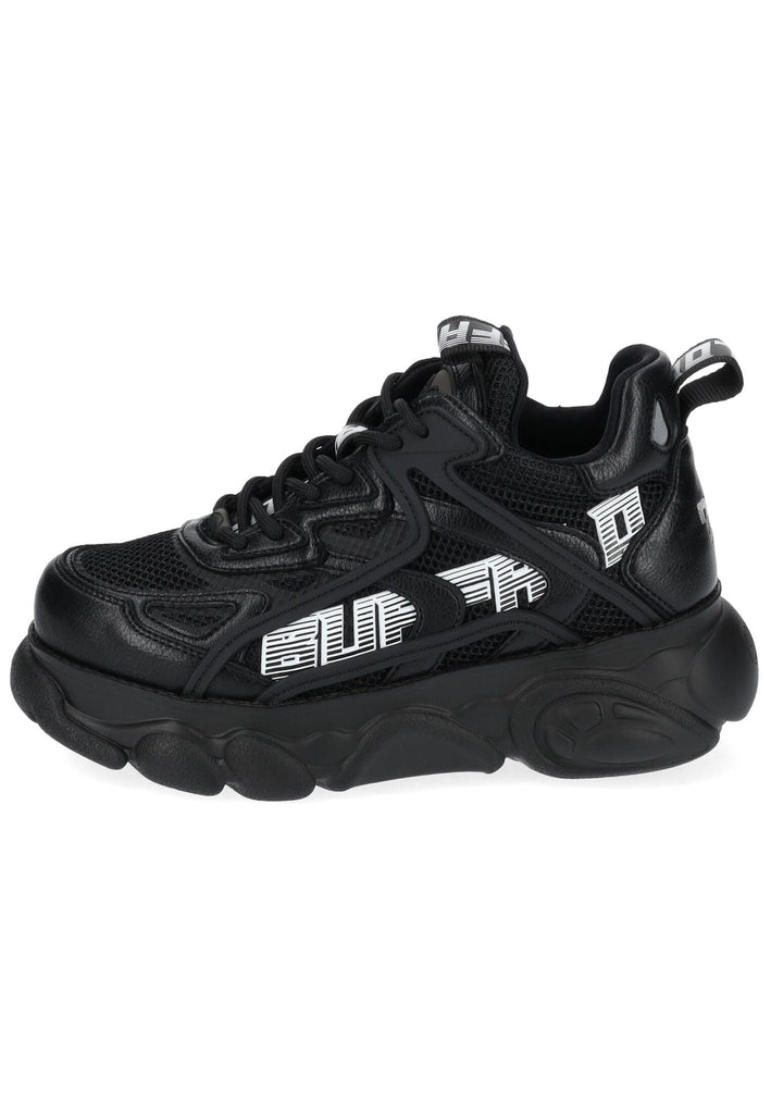 Buffalo Sneaker Lederimitat/Textil Schwarz