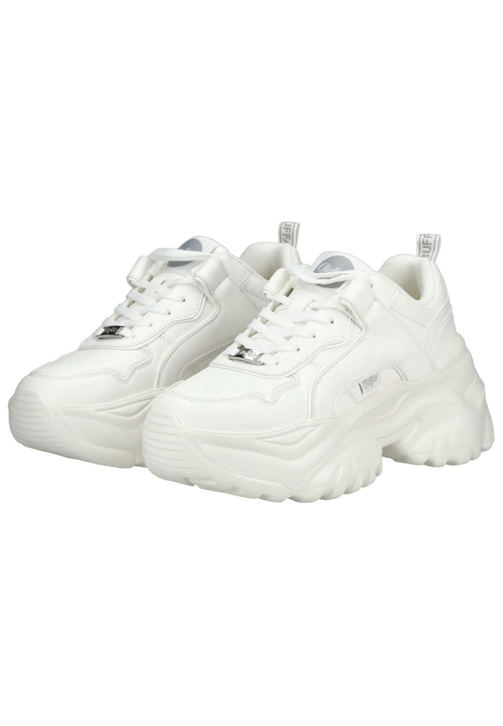 Buffalo Sneaker Lederimitat Weiß