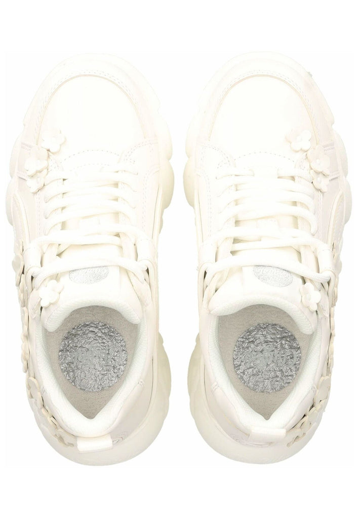 Buffalo Sneaker Lederimitat Weiß