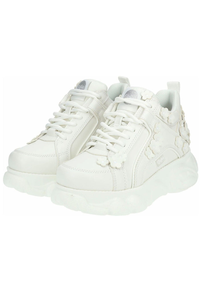 Buffalo Sneaker Lederimitat Weiß