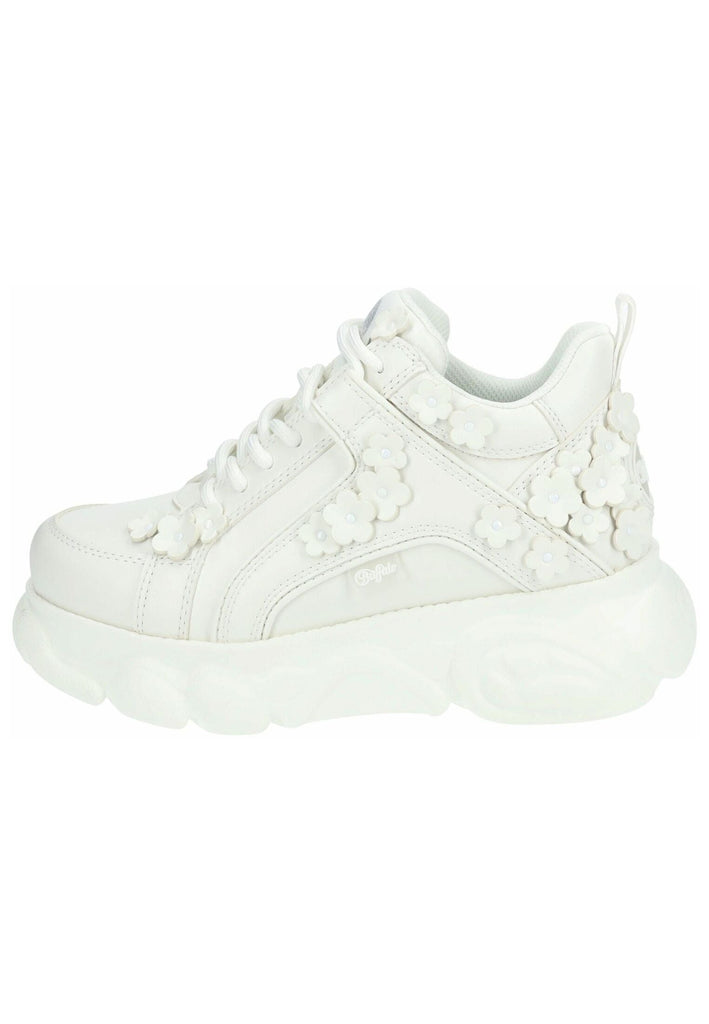 Buffalo Sneaker Lederimitat Weiß