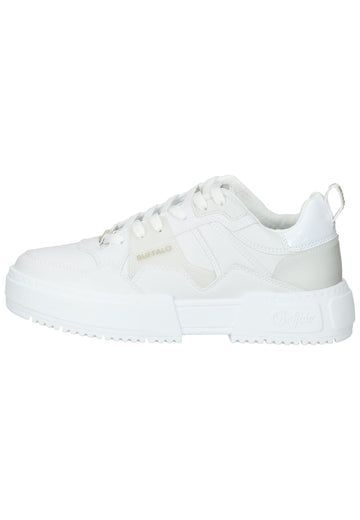 Buffalo Sneaker Lederimitat Weiß
