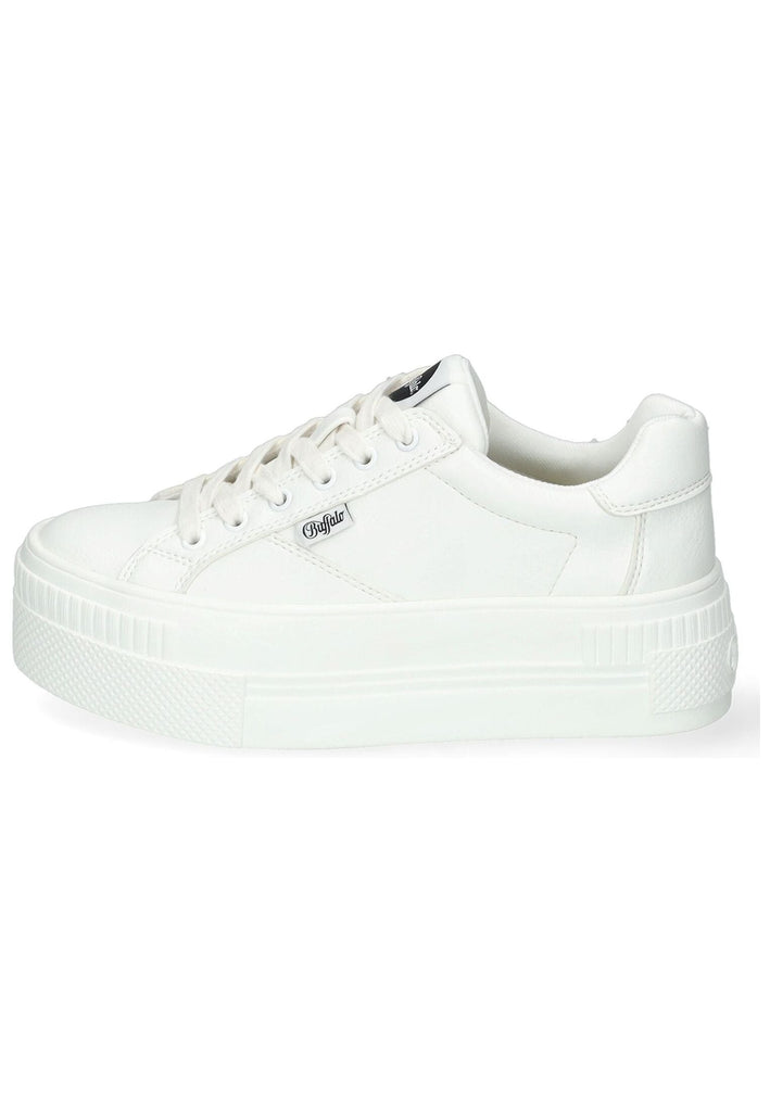Buffalo Sneaker Lederimitat Weiß