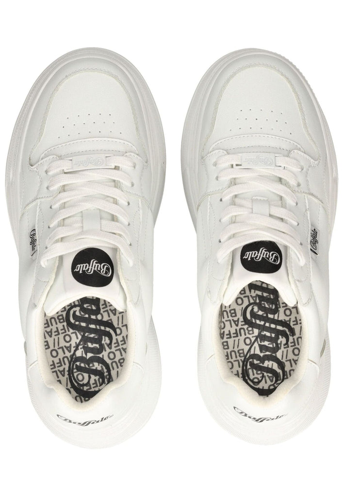 Buffalo Sneaker Lederimitat Weiß