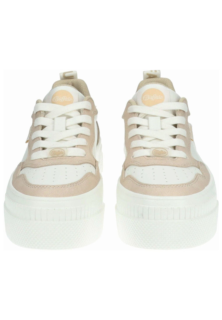 Buffalo Sneaker Lederimitat Weiß/Beige