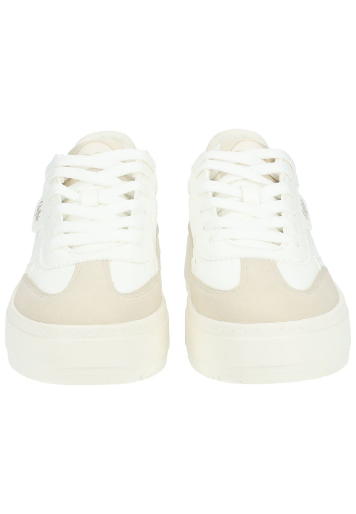 Buffalo Sneaker Lederimitat Weiß/Beige