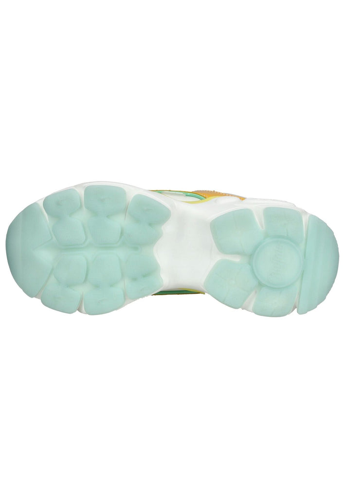 Buffalo Sneaker Lederimitat Weiß/Gelb