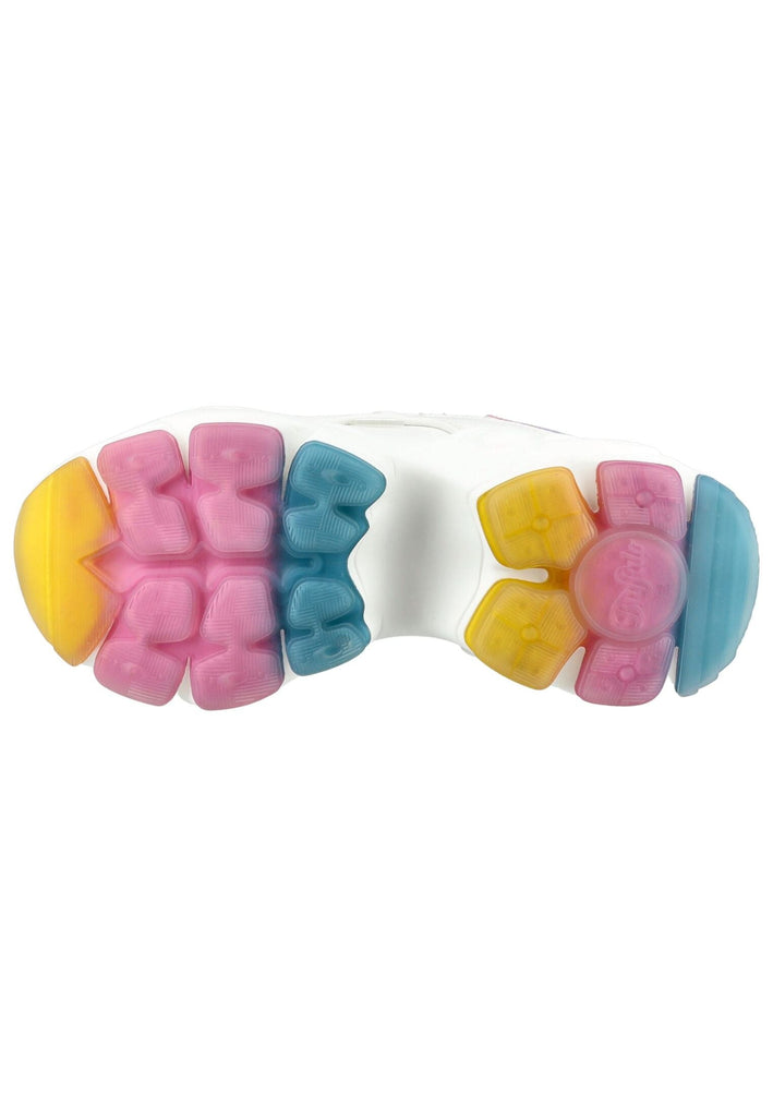 Buffalo Sneaker Lederimitat Weiß Kombi