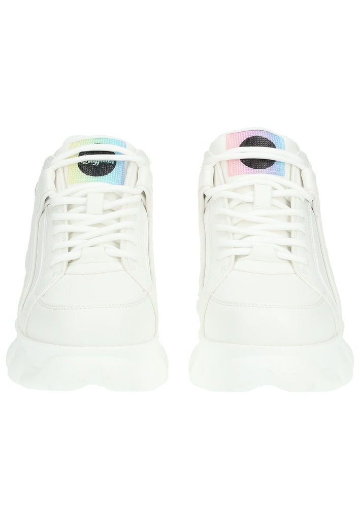 Buffalo Sneaker Lederimitat Weiß Kombi