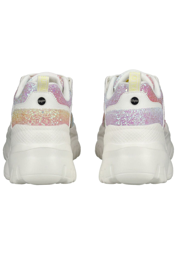 Buffalo Sneaker Lederimitat Weiß/Pink