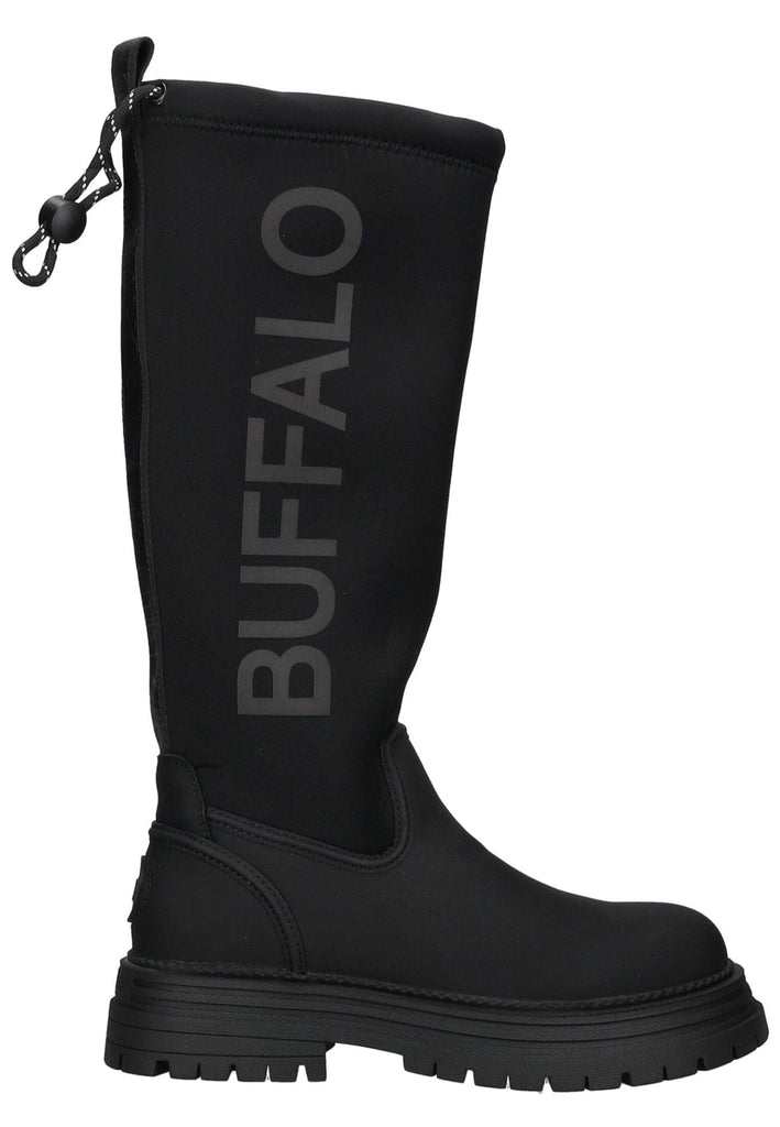 Buffalo Stiefel Lederimitat/Textil Schwarz
