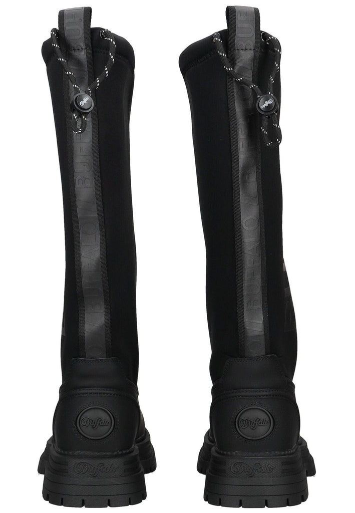 Buffalo Stiefel Lederimitat/Textil Schwarz
