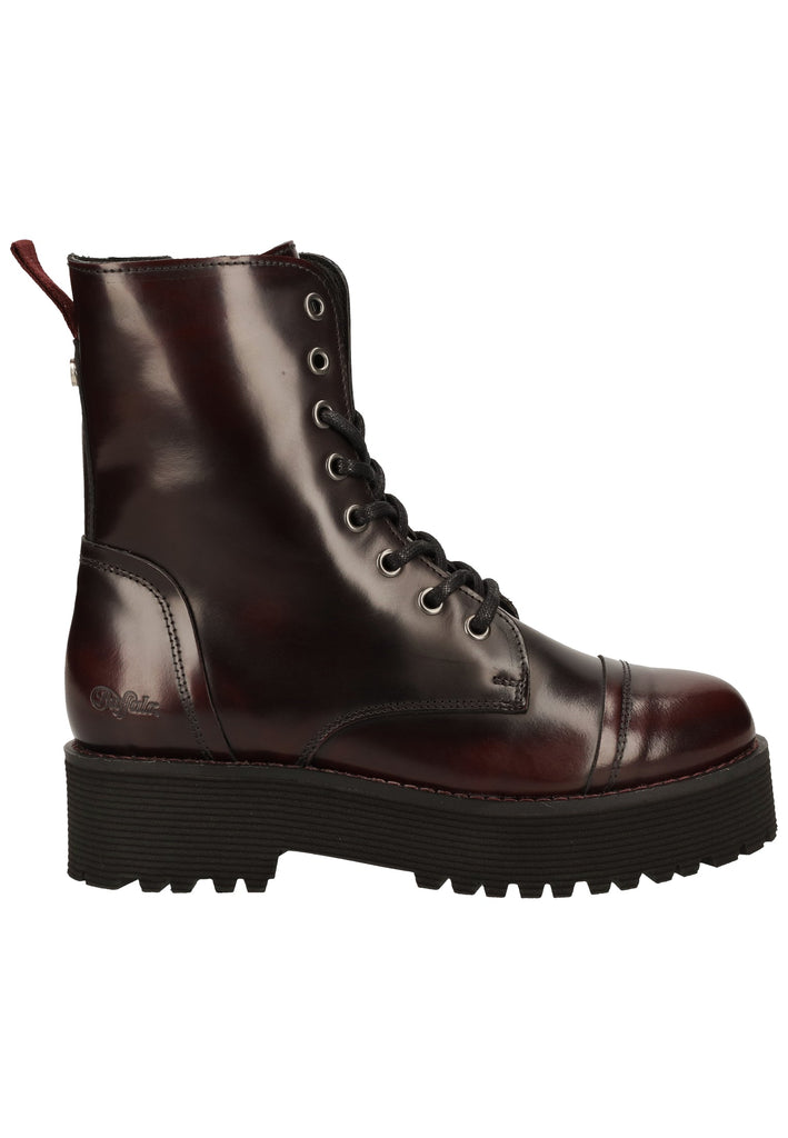 Buffalo Stiefelette Leder Bordeaux