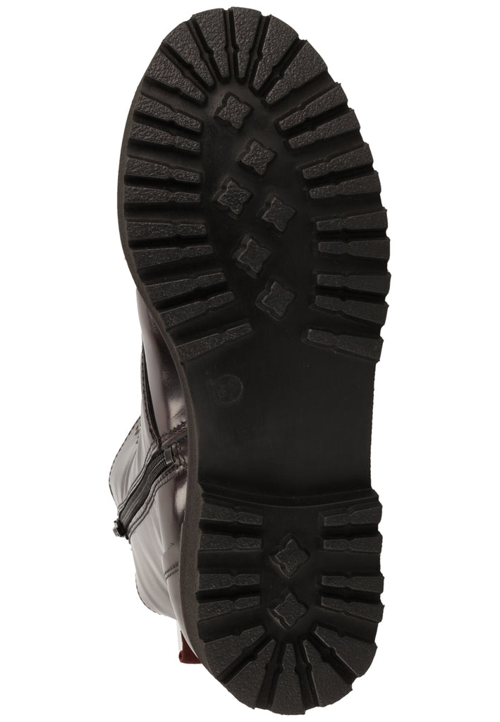 Buffalo Stiefelette Leder Bordeaux