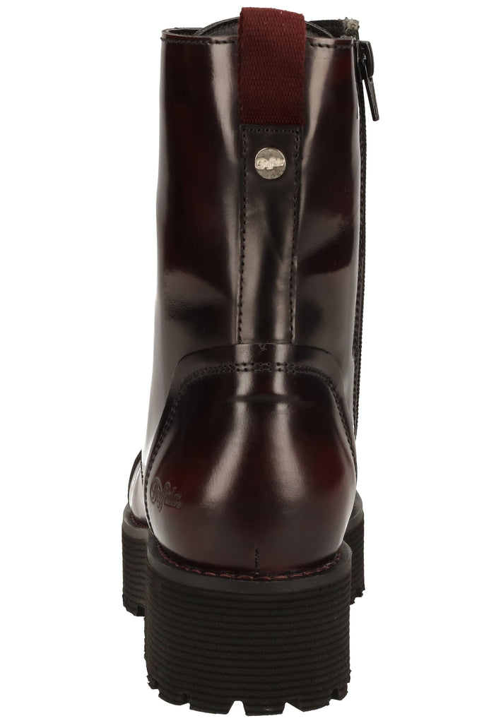 Buffalo Stiefelette Leder Bordeaux