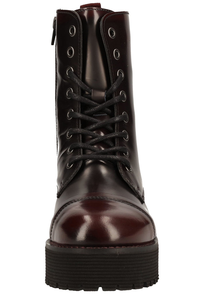 Buffalo Stiefelette Leder Bordeaux