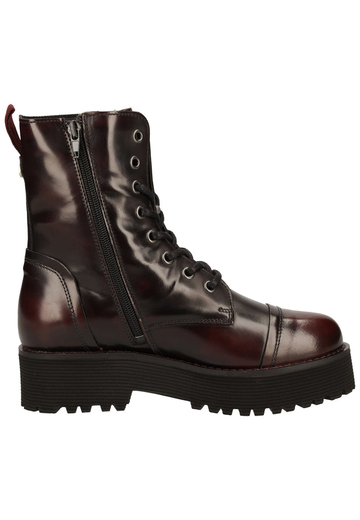Buffalo Stiefelette Leder Bordeaux