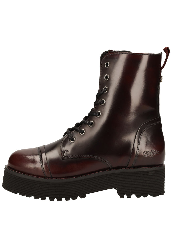 Buffalo Stiefelette Leder Bordeaux