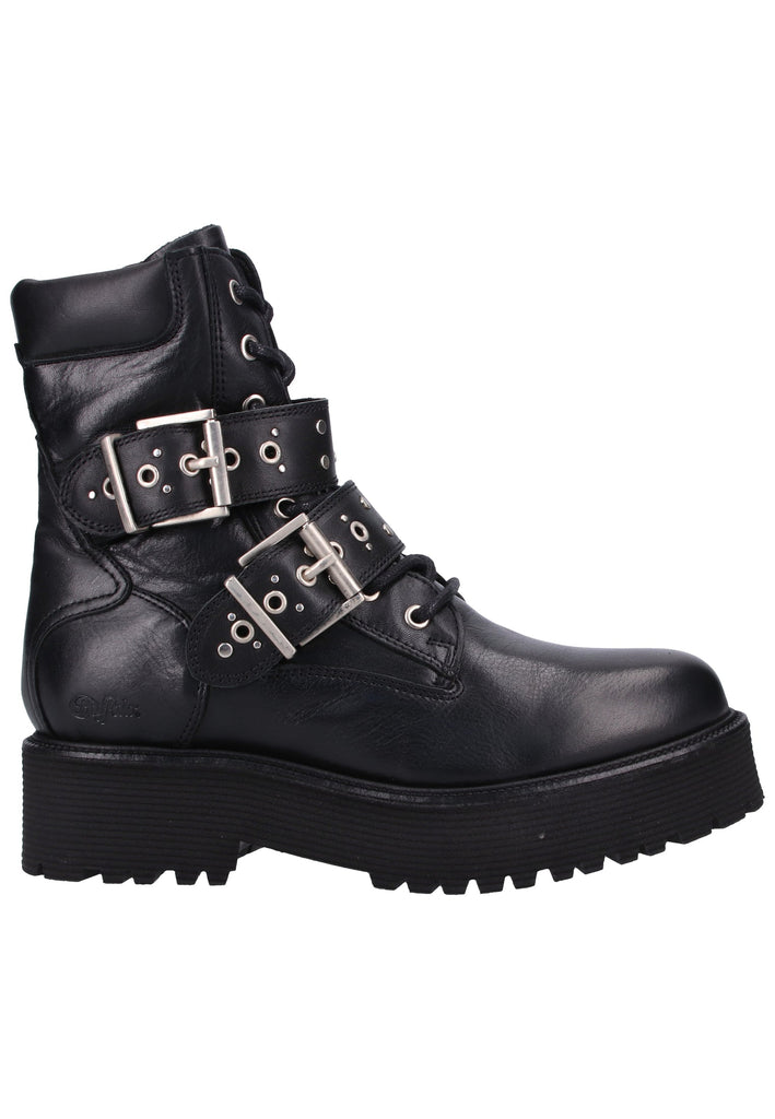 Buffalo Stiefelette Leder Schwarz