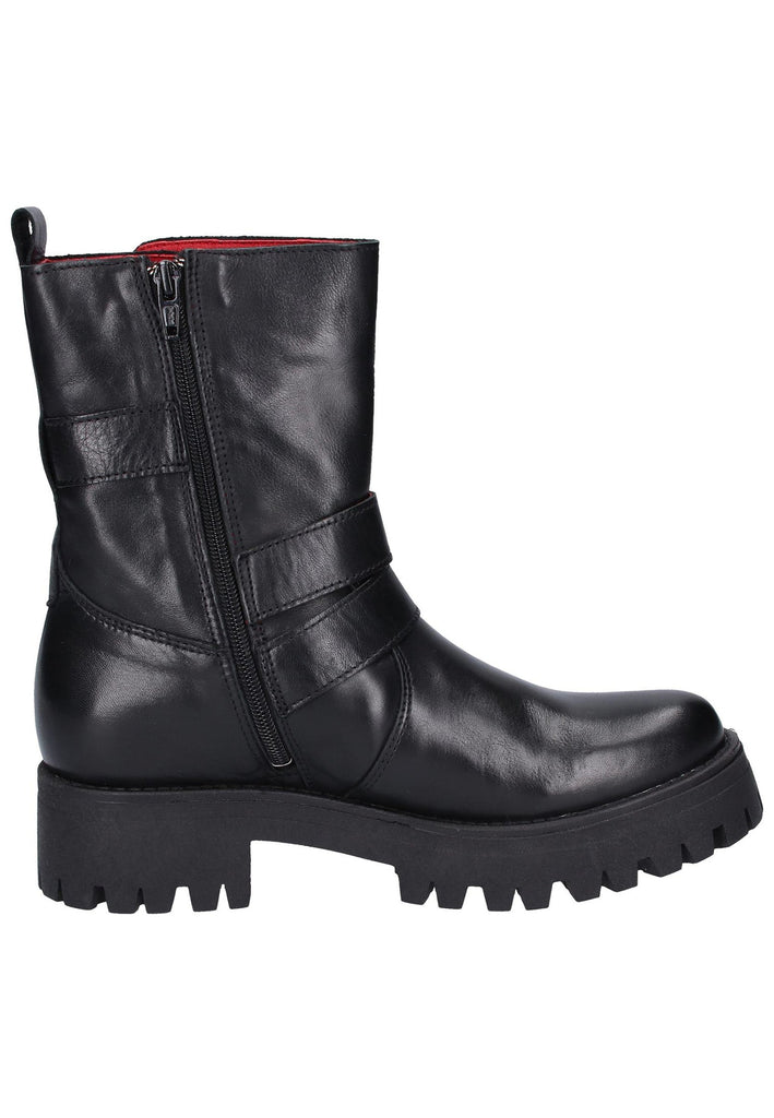 Buffalo Stiefelette Leder Schwarz
