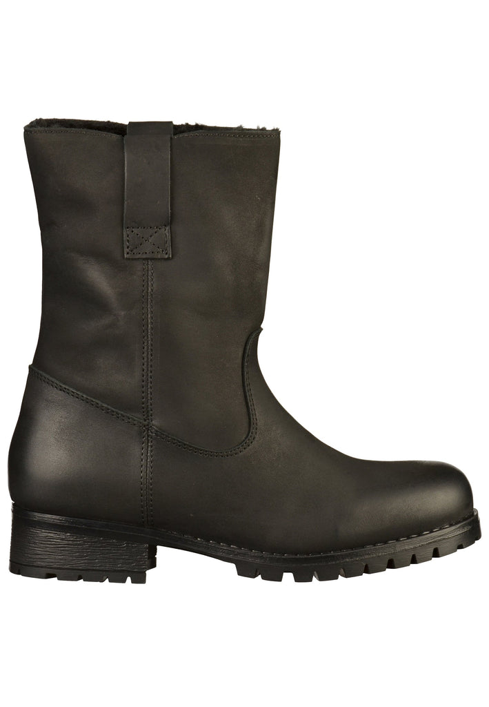 Buffalo Stiefelette Leder Schwarz