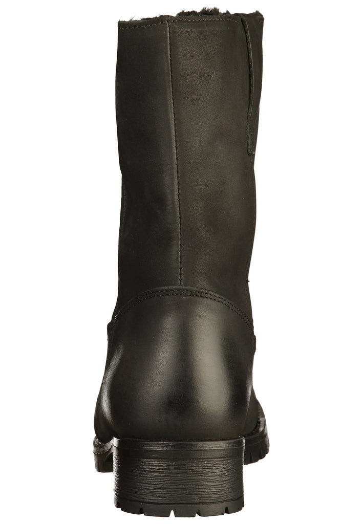 Buffalo Stiefelette Leder Schwarz