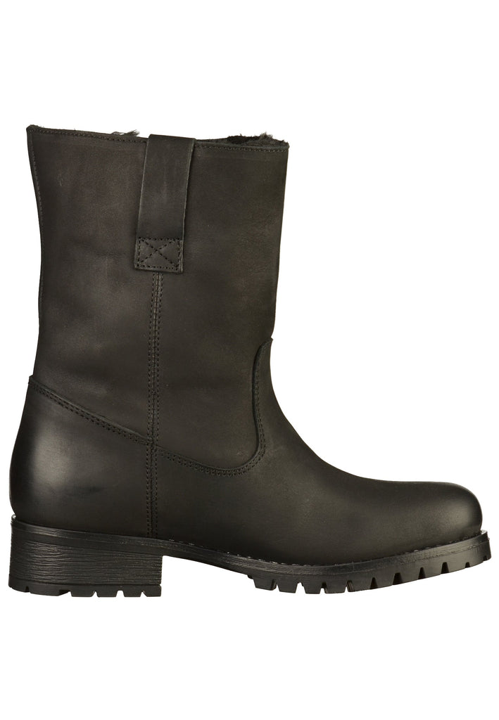Buffalo Stiefelette Leder Schwarz