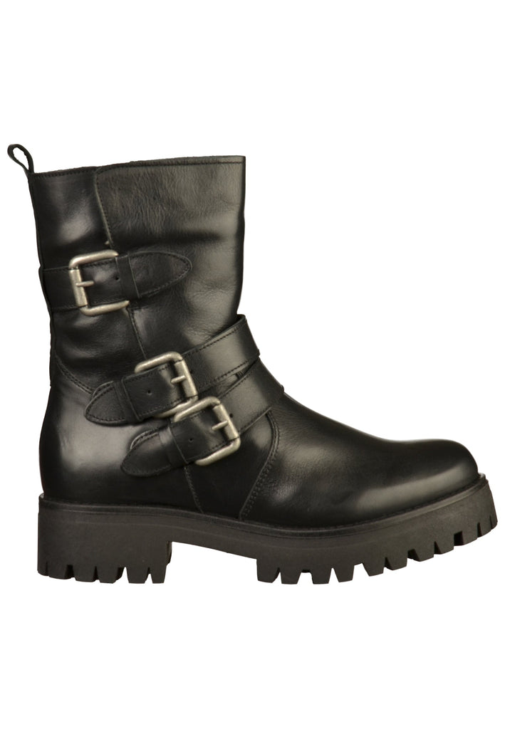 Buffalo Stiefelette Leder Schwarz