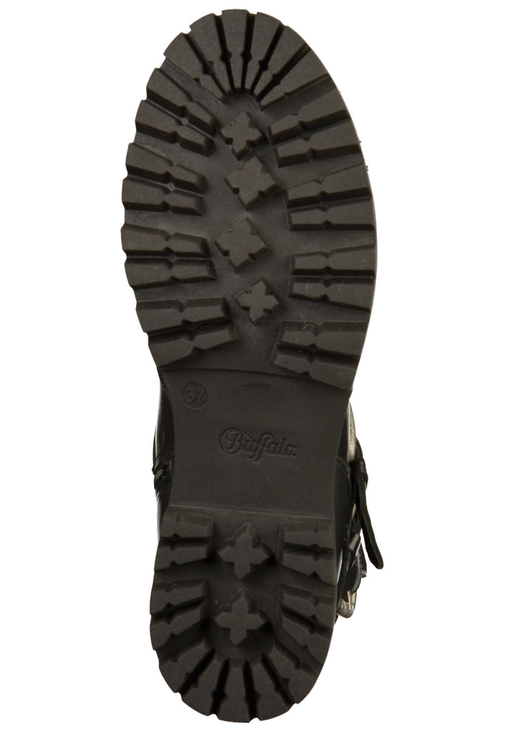 Buffalo Stiefelette Leder Schwarz