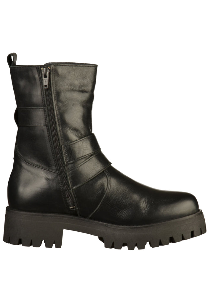 Buffalo Stiefelette Leder Schwarz