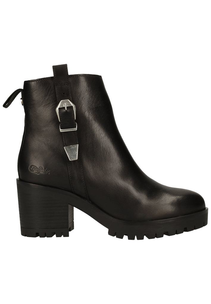 Buffalo Stiefelette Leder Schwarz