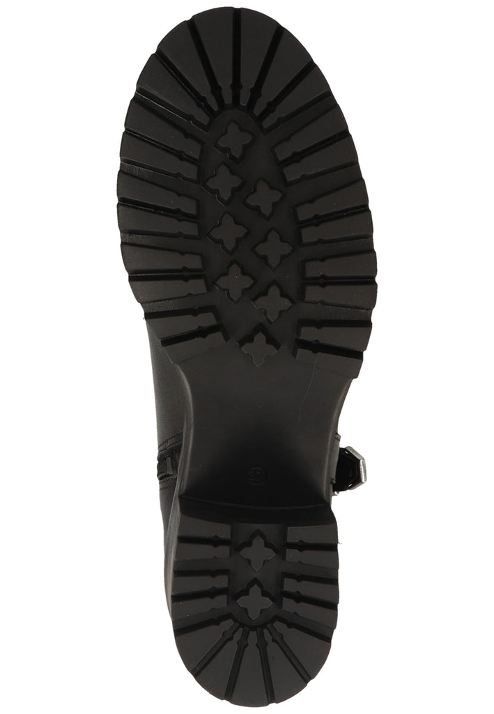 Buffalo Stiefelette Leder Schwarz