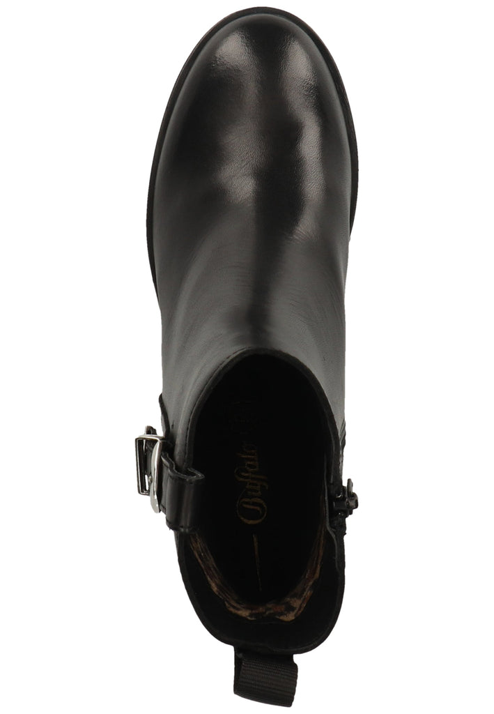 Buffalo Stiefelette Leder Schwarz