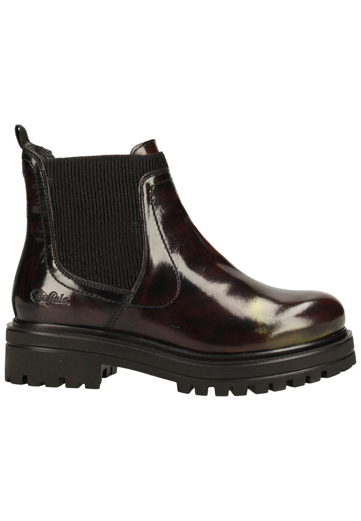 Buffalo Stiefelette Leder/Textil Bordeaux